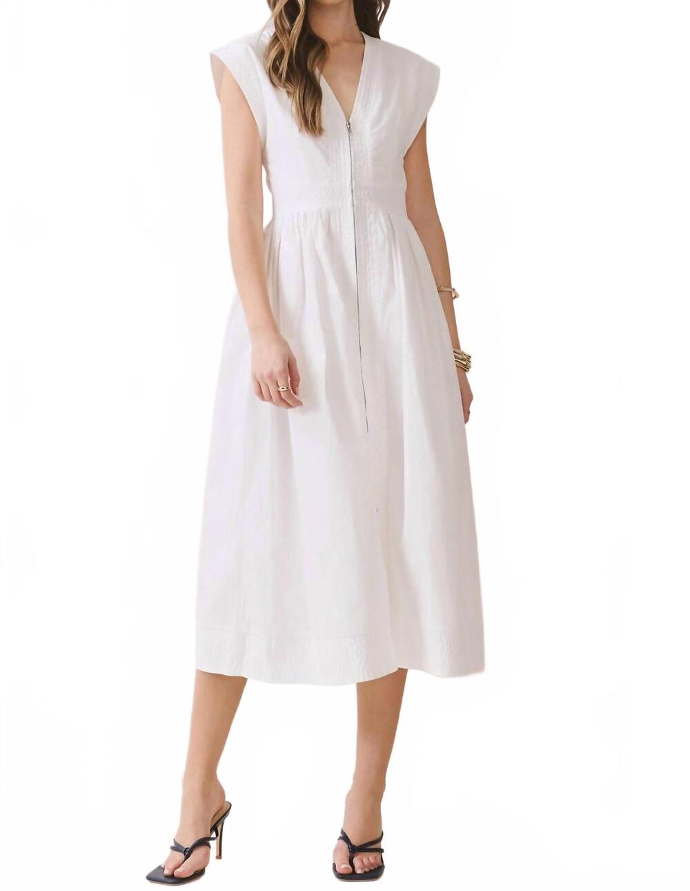 NEW TCEC caroline maxi dress in white